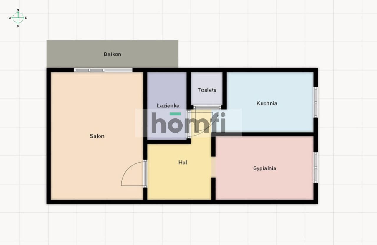 Apartment for rent 42 m2 in Retkinia, 2 rooms. - Apartment - Rent - Łódź, Polesie