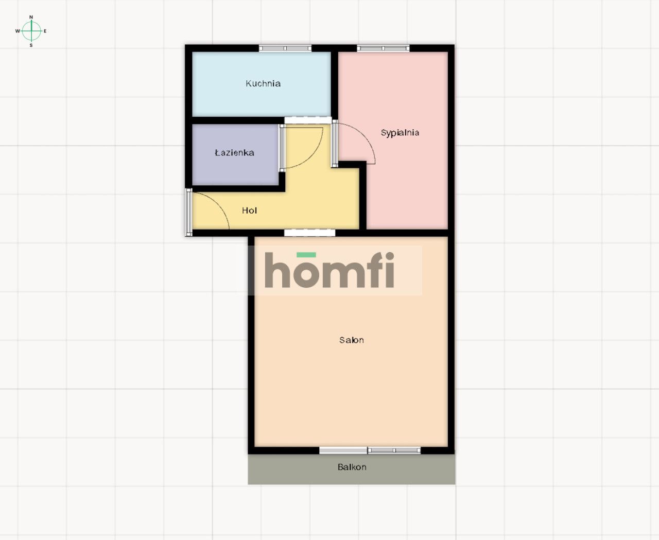 2 rooms apartment 47 m2 for rent Łódź Górna - Apartment - Rent - Łódź, Górna