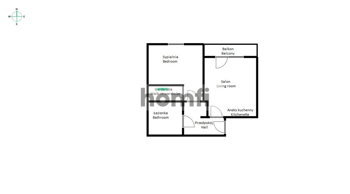 2-pokojowe mieszkanie 52 m² blisko centrum 625 000 PLN - Mieszkanie - Sprzedaż - Wrocław, Psie Pole / Kleczków