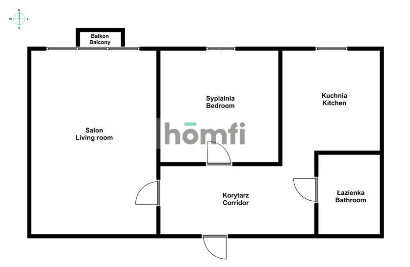 KOMFORTOWE, 2 pokojowe mieszkanie z balkonem Poznań-WINOGRADY - Mieszkanie - Wynajem - Poznań, Stare Miasto / Winogrady