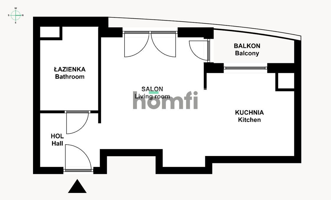 Studio with a view of the Monastery of Camaldolese - Apartment - Rent - Kraków, Ruczaj