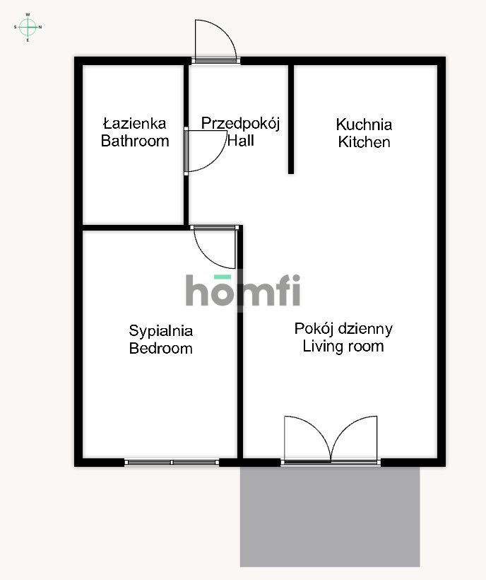 New 2 room apartment + parking - Apartment - Rent - Wrocław, Krzyki / Wojszyce