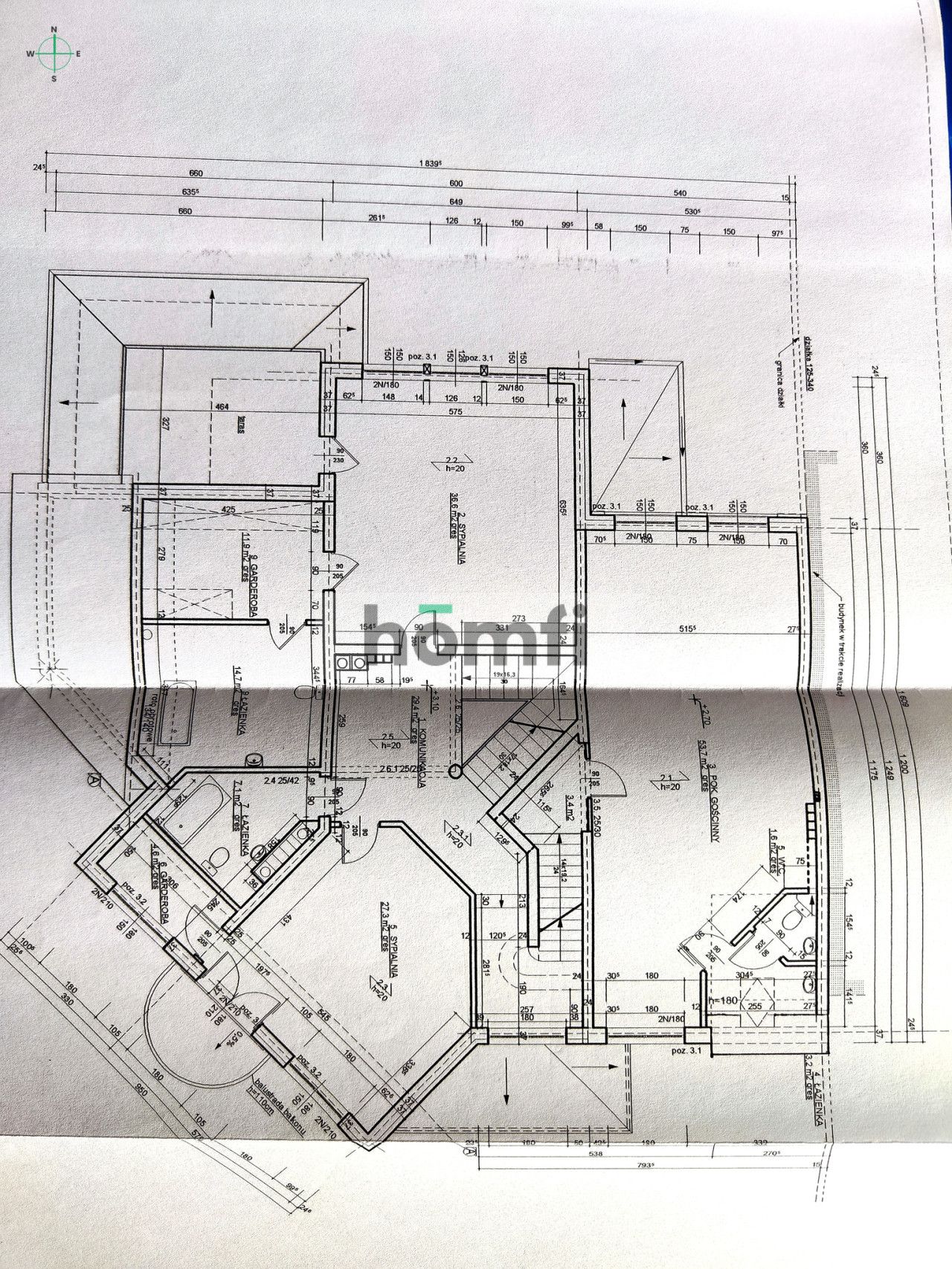 a house with an area of 945m2 in a perfectly connected part of Olsztyn - Дім - Продаж - Olsztyn, os. Bajkowe