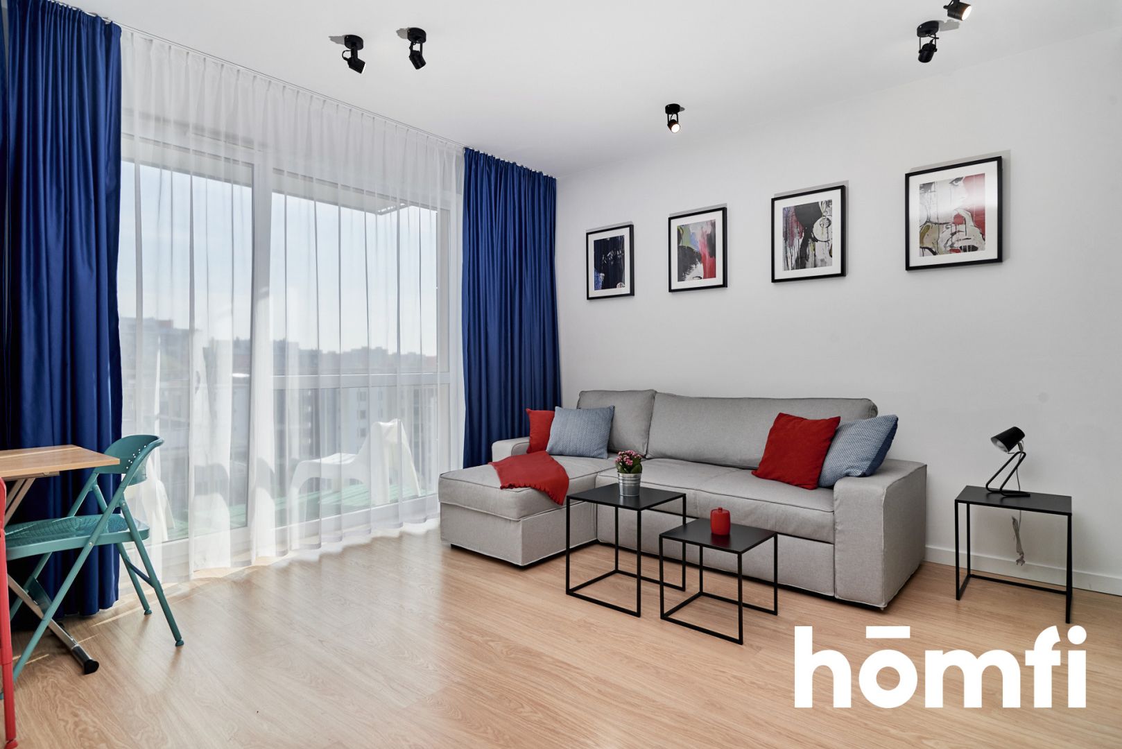 Spacious studio with balcony on Bulwar Dedala - Apartment - Rent - Wrocław, Fabryczna / Gądów Mały