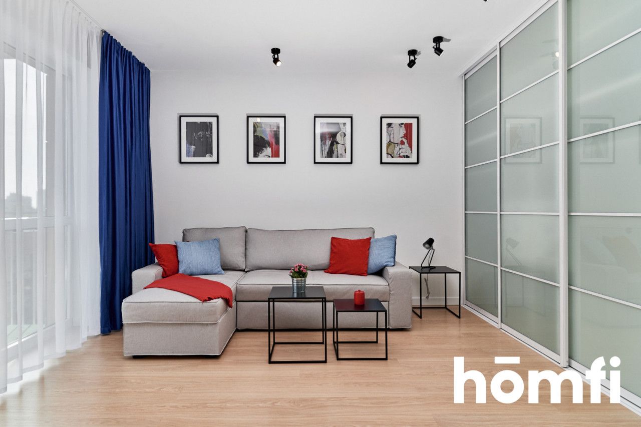 Spacious studio with balcony on Bulwar Dedala - Apartment - Rent - Wrocław, Fabryczna / Gądów Mały