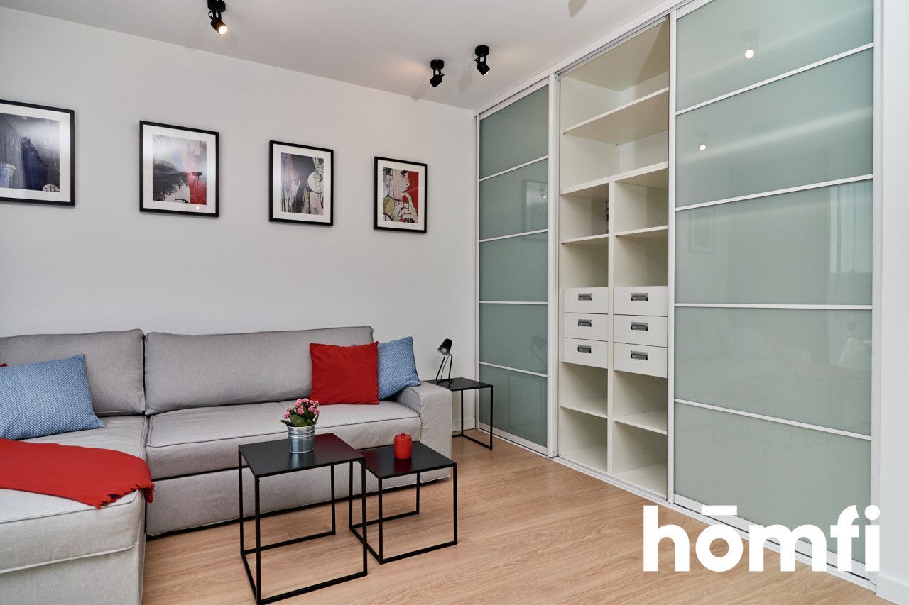 Spacious studio with balcony on Bulwar Dedala - Apartment - Rent - Wrocław, Fabryczna / Gądów Mały