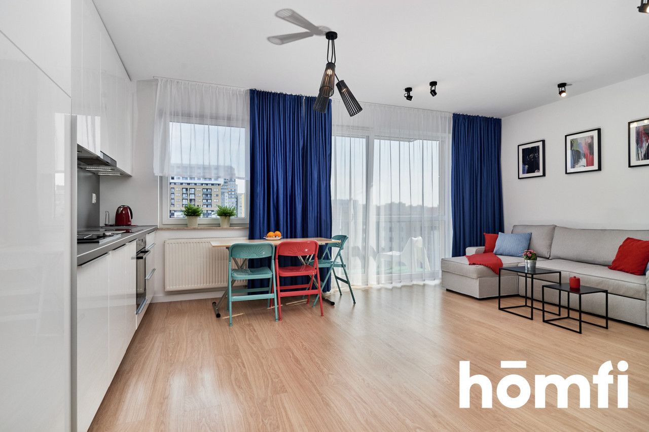 Spacious studio with balcony on Bulwar Dedala - Apartment - Rent - Wrocław, Fabryczna / Gądów Mały