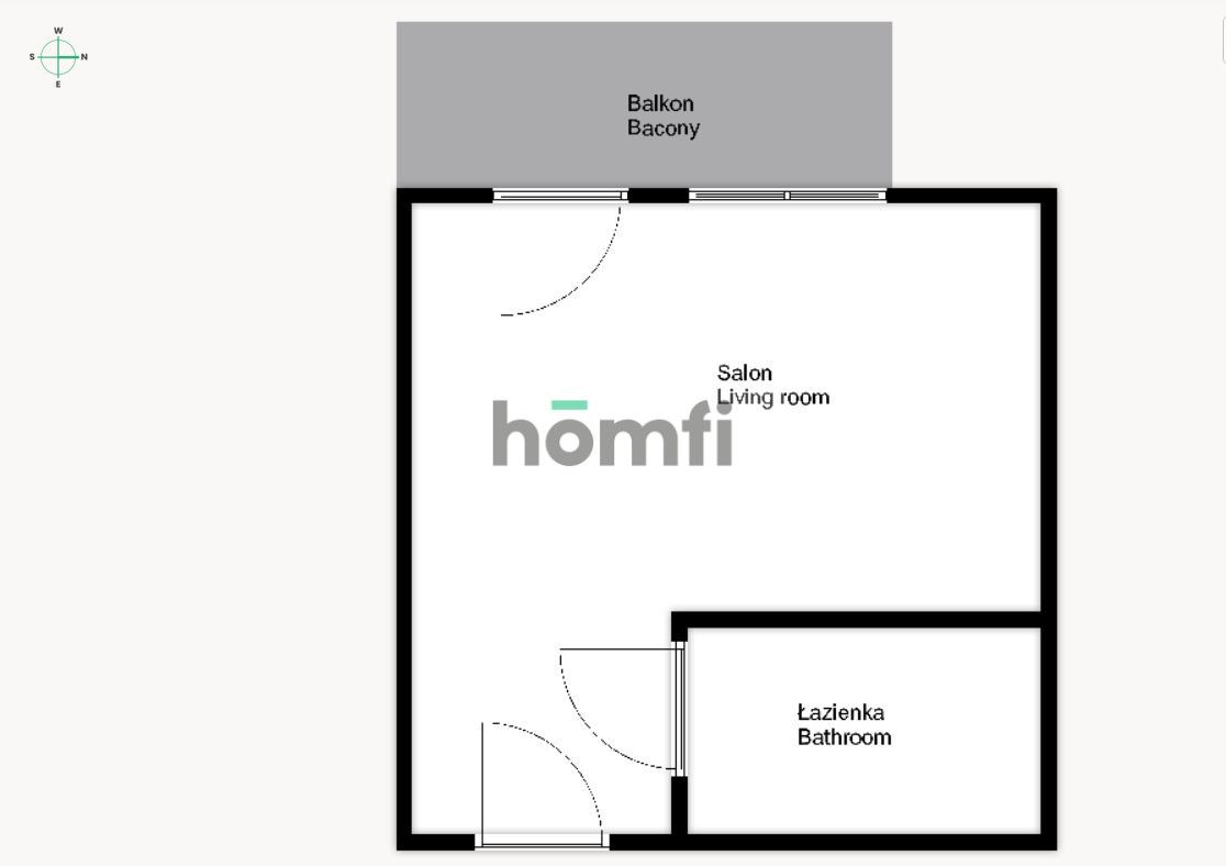 Kawalerka ul Żegiestowska, 28m, Krzyki - Mieszkanie - Wynajem - Wrocław, Krzyki / Gaj