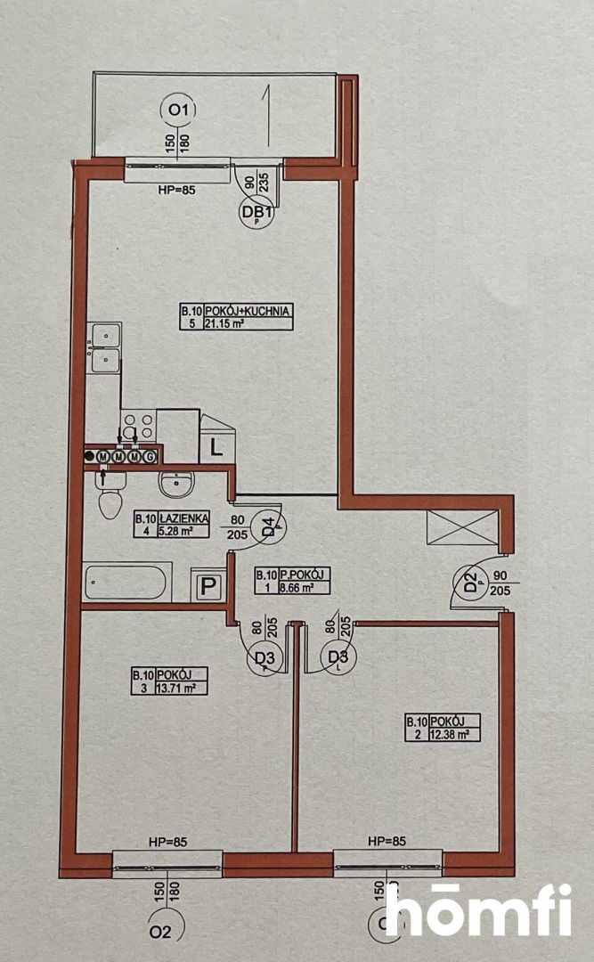 Słoneczne 3-pokojowe mieszkanie z panoramą miasta! - Mieszkanie - Sprzedaż - Tczewski, Tczew