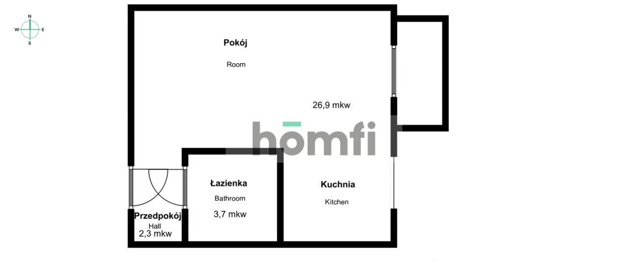Atrakcyjna kawalerka na Chełmie - Mieszkanie - Wynajem - Gdańsk, Chełm
