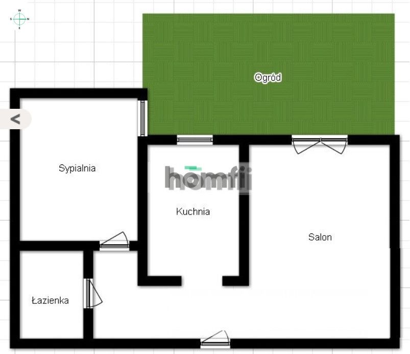 Ogrody Hallera 50 m2 z ogródkiem przy Parku Grabiszyńskim - Mieszkanie - Wynajem - Wrocław, Krzyki