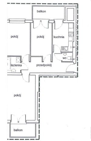 Trzypokojowe rozkładowe mieszkanie, Ogrody Reja - Apartment - Sale - Wrocław, Śródmieście