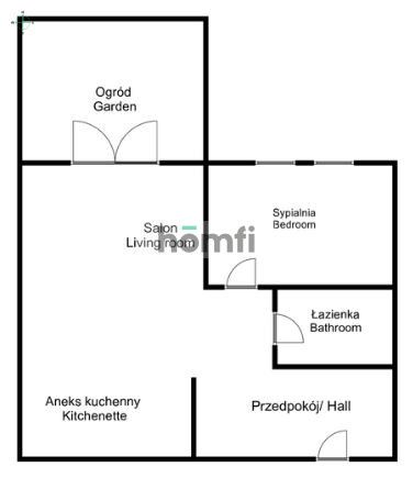 Dwupokojowe mieszkanie z ogródkiem/Mińska - Apartment - Sale - Wrocław, Fabryczna / Muchobór Mały