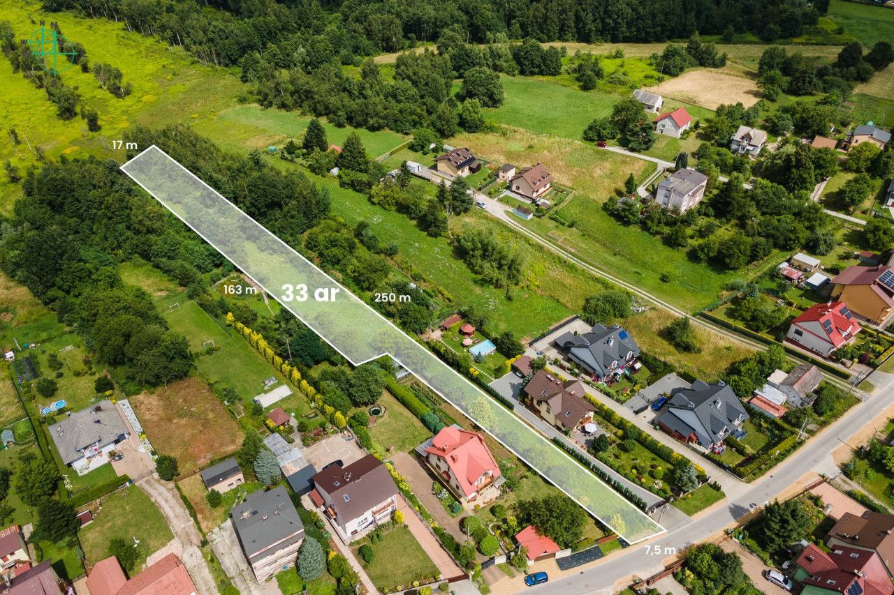 Building plot surrounded by greenery, Skawina - Plot - Sale - Krakowski, Skawina
