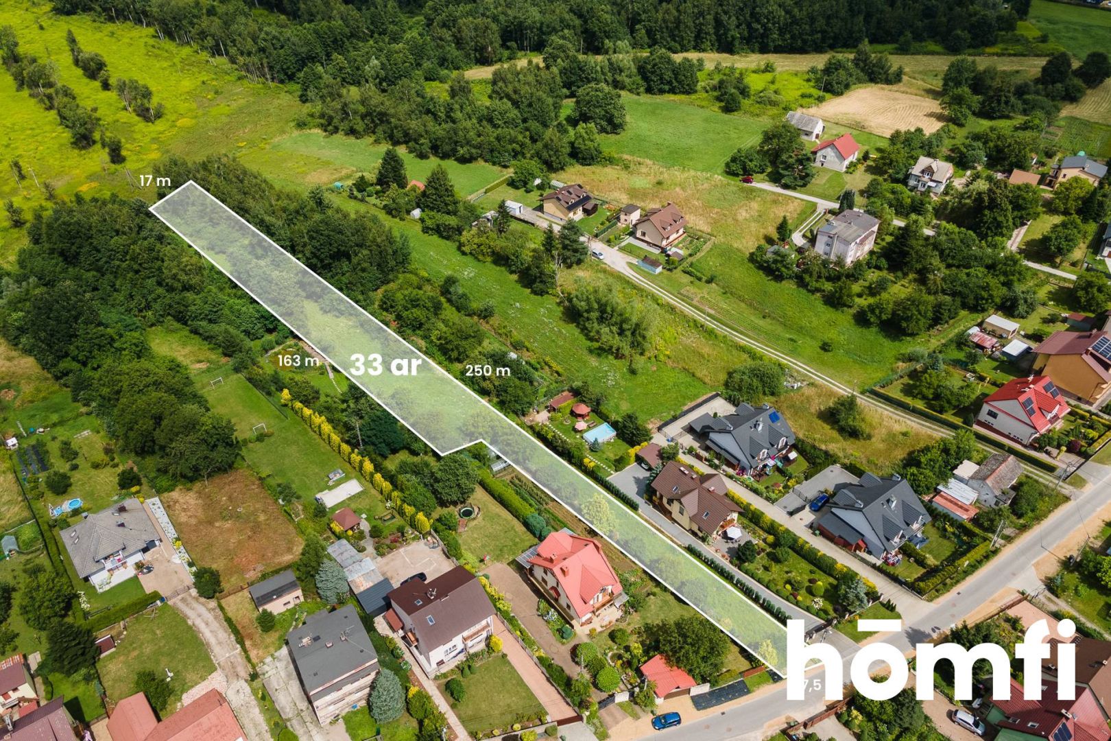 Building plot surrounded by greenery, Skawina - Plot - Sale - Krakowski, Skawina