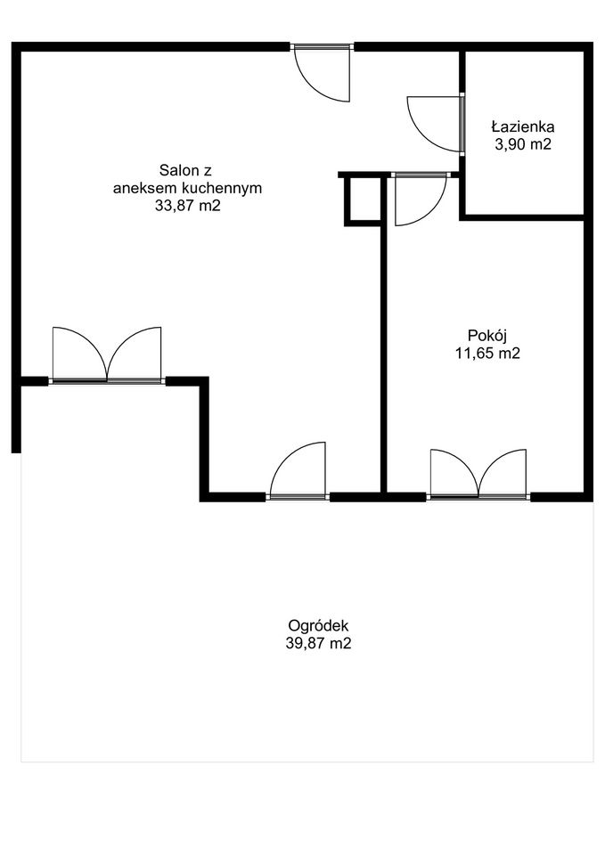 For sale 2-room with a garden. New Grabiszyn. - Apartment - Sale - Wrocław, Fabryczna / Grabiszyn