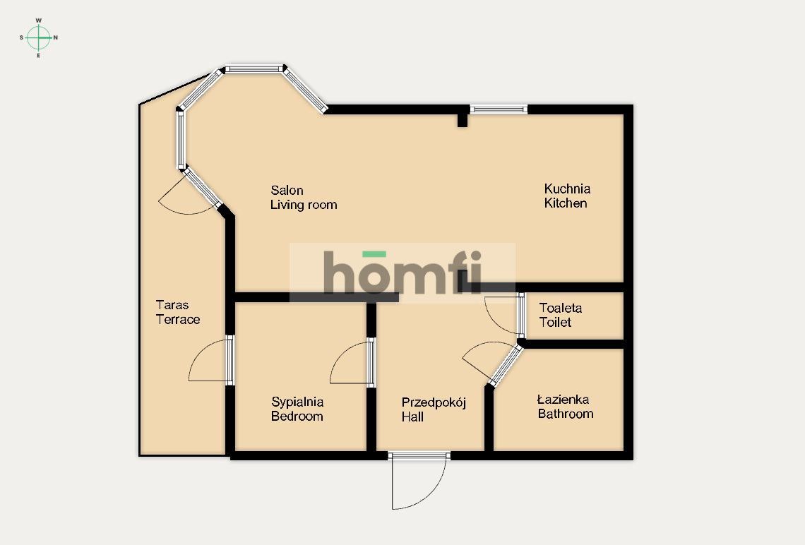 Bright apartment after renovation with terrace - Apartment - Sale - Kraków, Krowodrza / Prądnik Biały