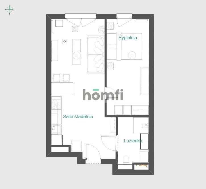 2-POKOJOWY APARTMANENT W INWESTYCJI HB1820 - Mieszkanie - Wynajem - Wrocław, Krzyki / Przedmieście Oławskie