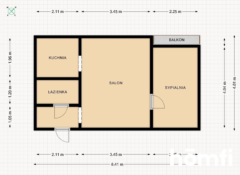 Mieszkanie 2 POKOJE, BALKON przy Parku na Zdrowiu - Mieszkanie - Sprzedaż - Łódź, Polesie