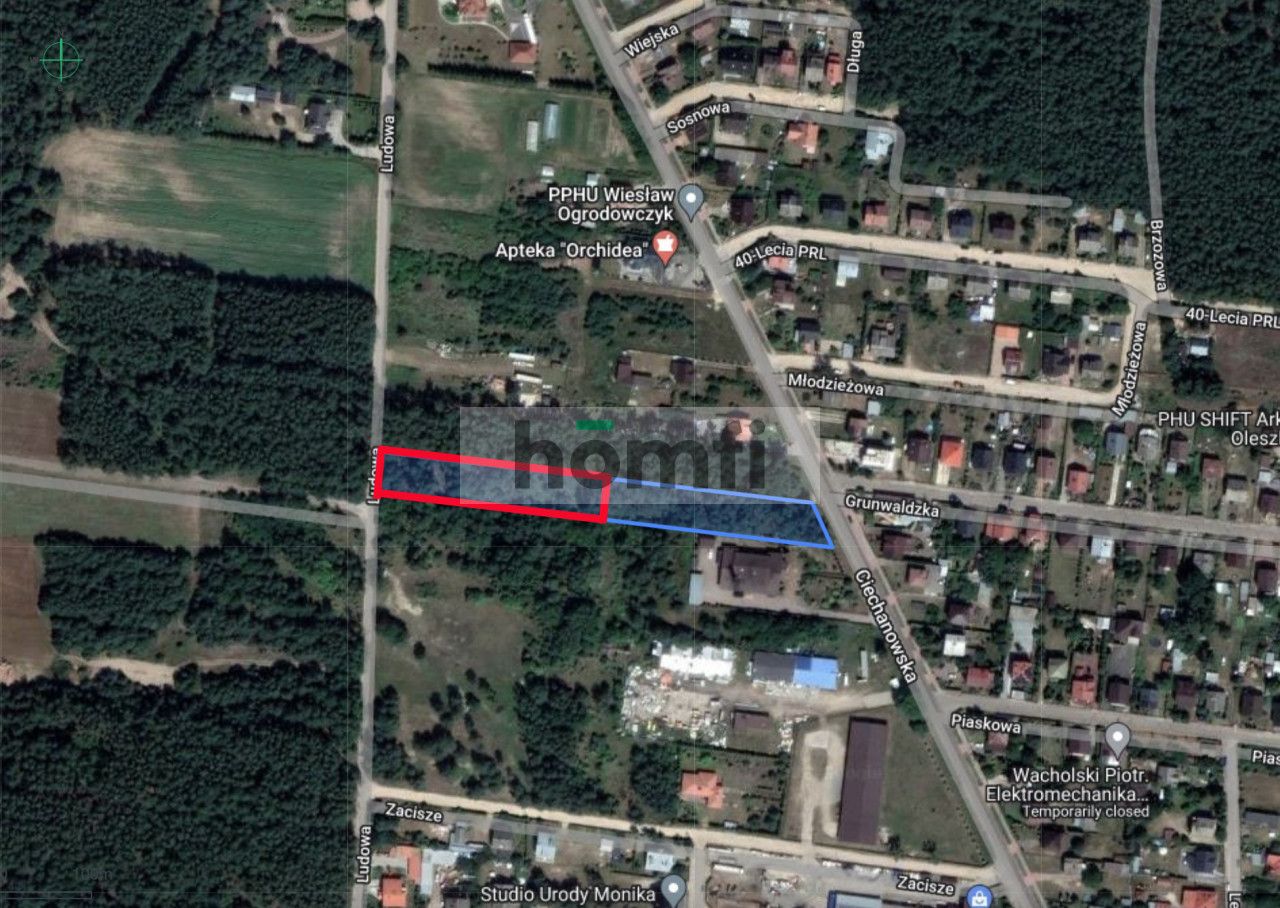 Green plot for a house 1h away from Warsaw - Plot - Sale - Płoński, Nowe Miasto