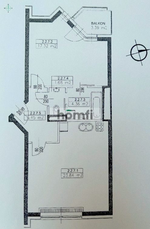 2-pokojowe 52,6 m2 z balkonem/ Centrum / Justin Center / Krawiecka - Mieszkanie - Wynajem - Wrocław, Stare Miasto