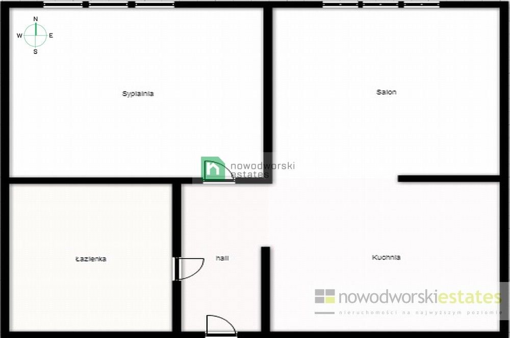 2 - rooms, 52 m2 / Powstańców Śląskich / Sky Tower - Apartment - Rent - Wrocław, Krzyki / Krzyki