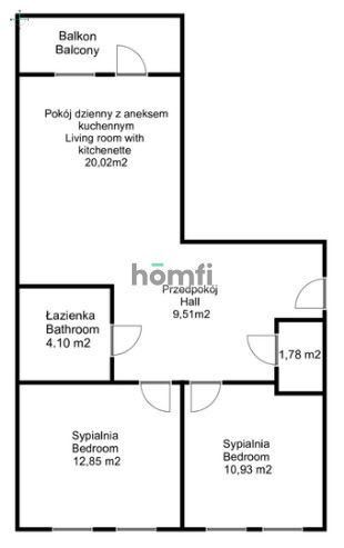 Trzypokojowe mieszkanie /Klimasa/Di Trevi - Mieszkanie - Sprzedaż - Wrocław, Krzyki / Tarnogaj
