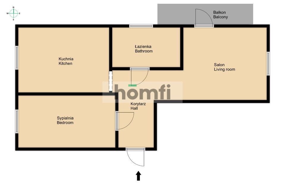 Dwupokojowe mieszkanie z balkonem - Mieszkanie - Wynajem - Radom, Gołębiów II