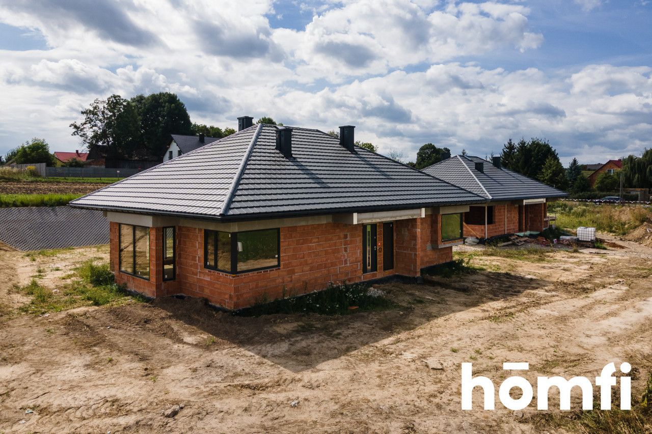 One-story house with large windows | 15 minutes from Krakow | 10 ares - House - Sale - Krakowski, Słomniki / Polanowice