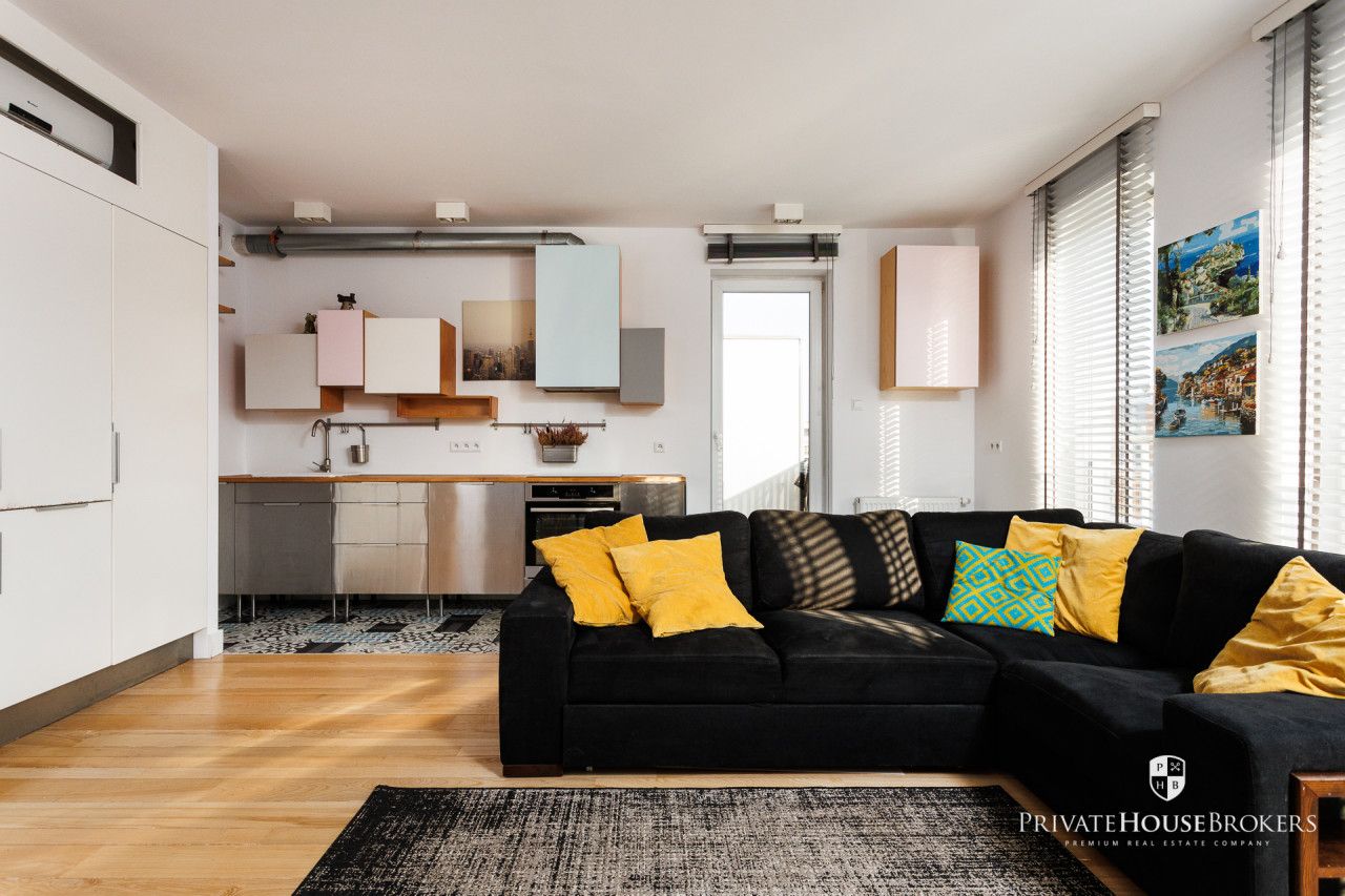 Słoneczne mieszkanie na ostatni piętrze z tarasem| Grzegórzki| Klimatyzowany Apartament - Mieszkanie - Wynajem - Kraków, Śródmieście / Grzegórzki