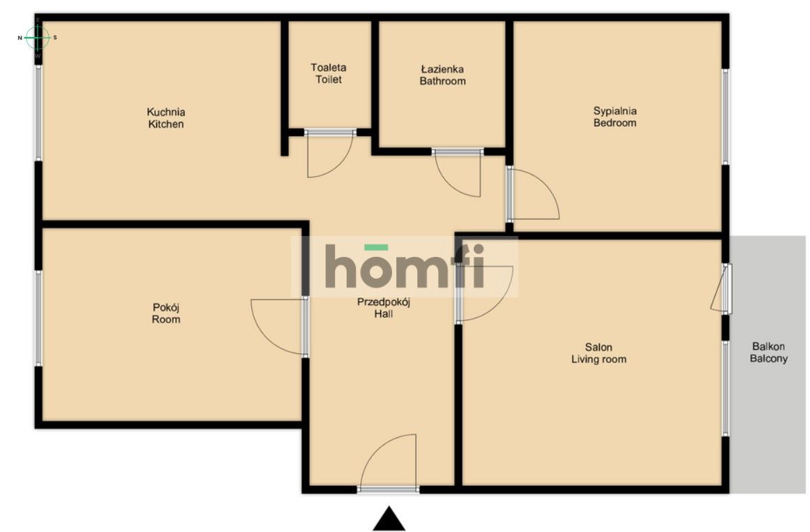 Beautifull, 3-room's flat with wide balcony - Apartment - Rent - Radom, Nad Potokiem