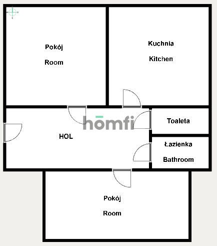 54 sqm 2-room apartment in Ogrodowe district - Apartment - Rent - Kraków, Nowa Huta