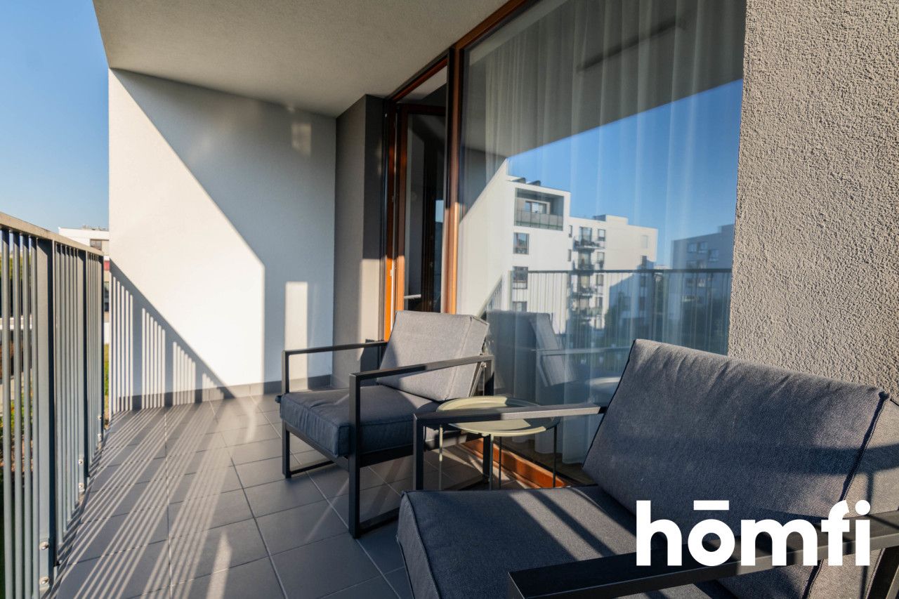 3-room apartment with a large balcony in Wilanów - Apartment - Rent - Warszawa, Wilanów