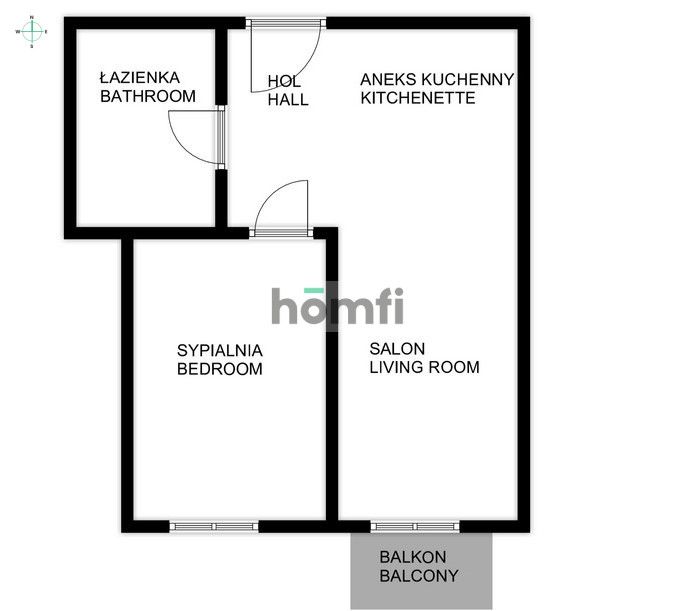 2 pokojowe mieszkanie na wynajem od zaraz! - Mieszkanie - Wynajem - Wrocław, Krzyki