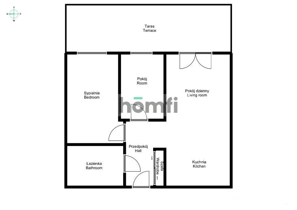 3 pokojowe mieszkanie z tarasem ul. Braniborska - Mieszkanie - Wynajem - Wrocław, Stare Miasto