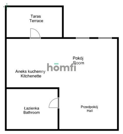 Duża stylowa kawalerka na wynajem/ Wiktora Brossa - Mieszkanie - Wynajem - Wrocław, Krzyki