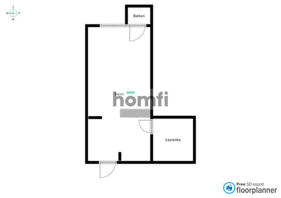 A sunny studio apartment for rent immediately. Apartment Rent