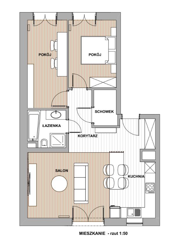 elegant place to live in a prestigious district of Warsaw - Квартира - Оренда - Warszawa, Żoliborz / Powązki