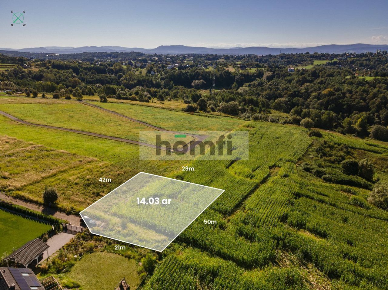 A scenic building plot for sale in Ochojno - Plot - Sale - Krakowski, Świątniki Górne / Ochojno