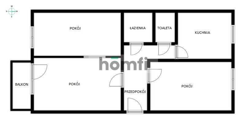 For sale of a 3-room apartment with an area of: 52.72 m² -Boguchwała - Квартира - Продаж - Rzeszowski, Boguchwała