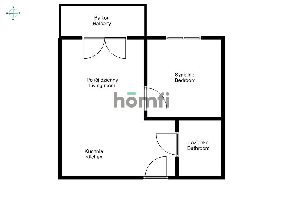 New 2-room flat, 40 sqm, Drabika St. - Apartment - Rent - Wrocław, Krzyki / Jagodno