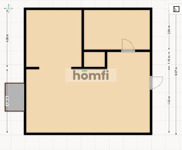 STUDIO APARTMENT WITH BALCONY IN MIEDZESZYN - Apartment - Rent - Warszawa, Wawer / Miedzeszyn