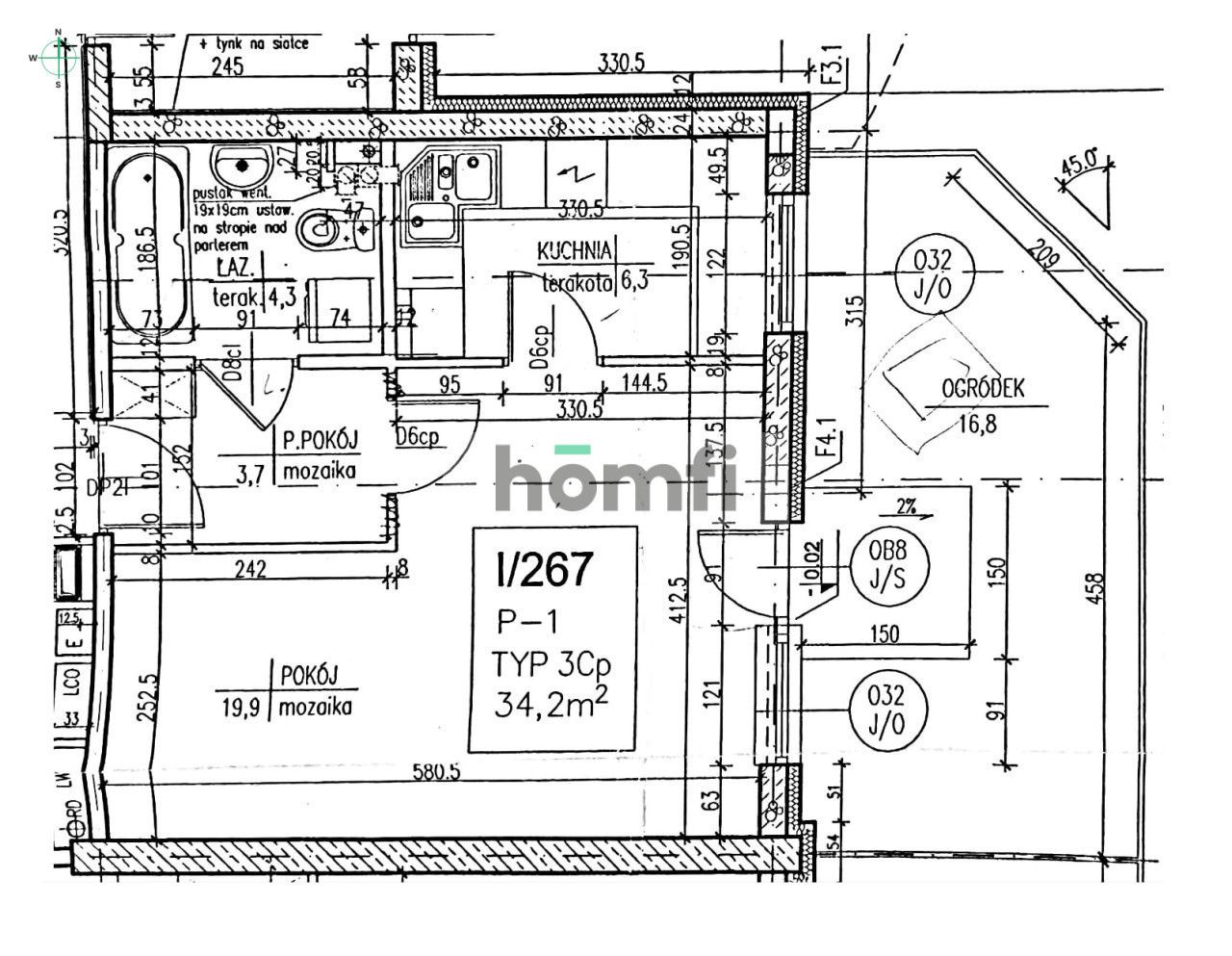 STUDIO APARTMENT WITH GARDEN AND PARKING IN TARCHOMIN - Apartment - Sale - Warszawa, Białołęka / Tarchomin