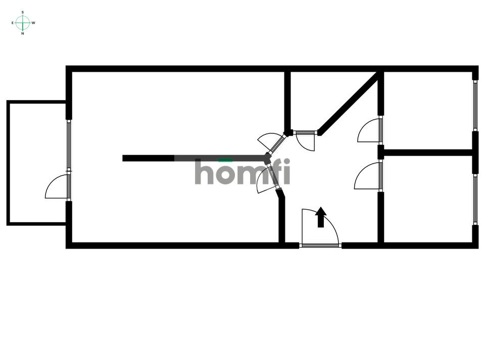 A spacious 3-bedroom apartment of 60m2, Andersen - Apartment - Rent - Tczewski, Tczew