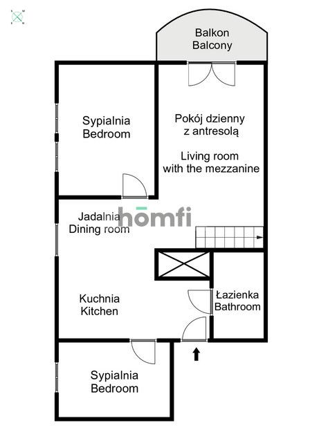 Trzypokojowe mieszkanie z antresolą - Mieszkanie - Sprzedaż - Kraków, Ruczaj