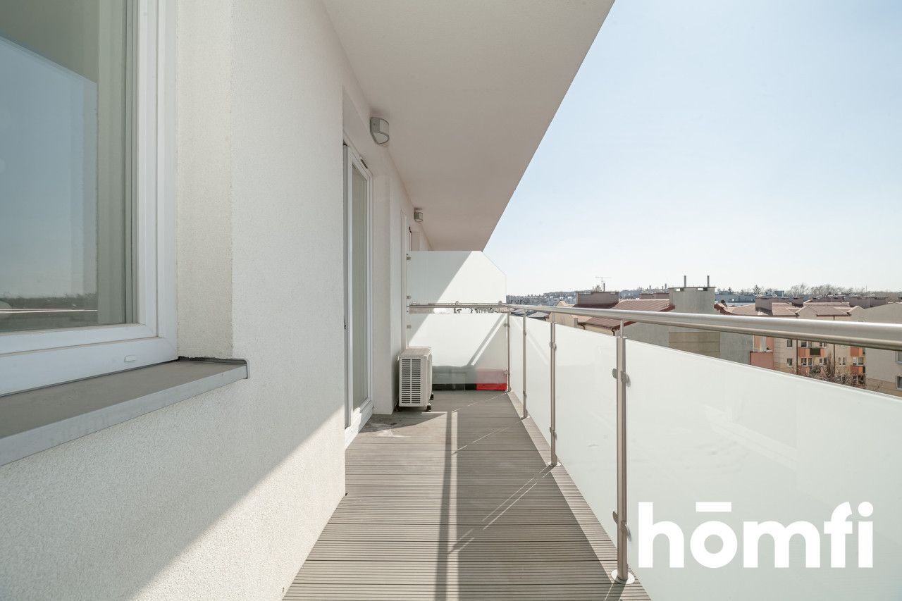 Living room with a kitchenette, air conditioning, and a bedroom – Piaseczno - Apartment - Rent - Piaseczyński, Piaseczno