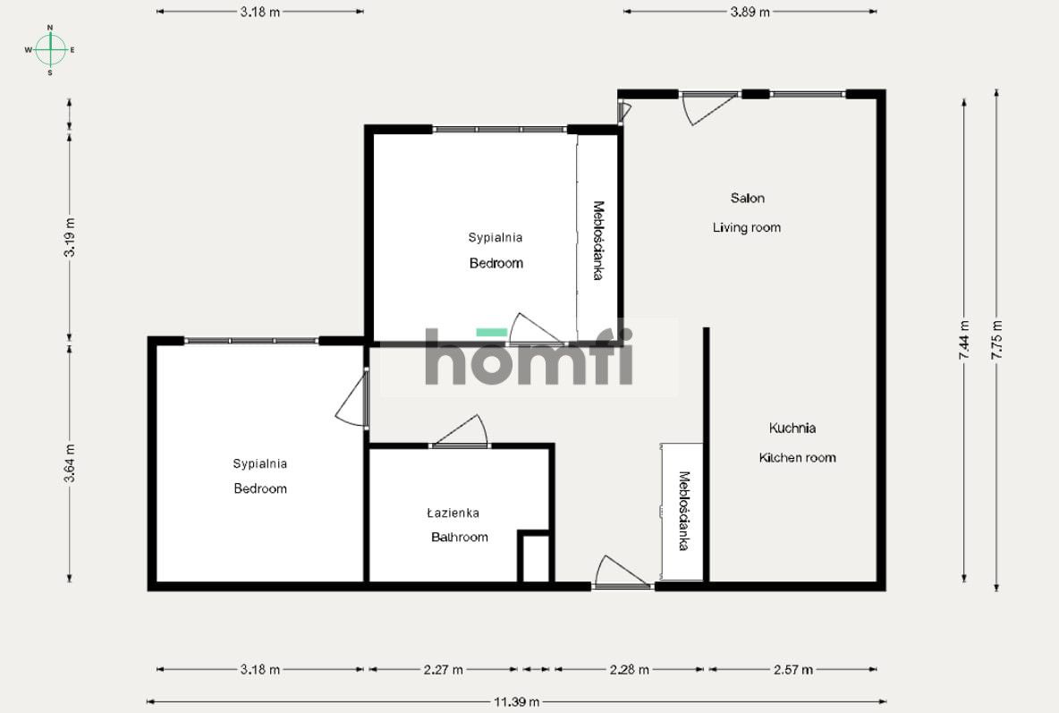 Mieszkanie dla rodziny 2+1 lub 2+2 ul. Leśna, Olsztyn - Mieszkanie - Wynajem - Olsztyn, Śródmieście