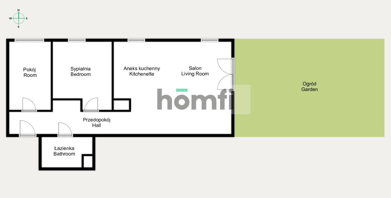 Nowe 3 pokojowe mieszkanie z ogródkiem + parking - Mieszkanie - Wynajem - Wrocław, Fabryczna / Złotniki