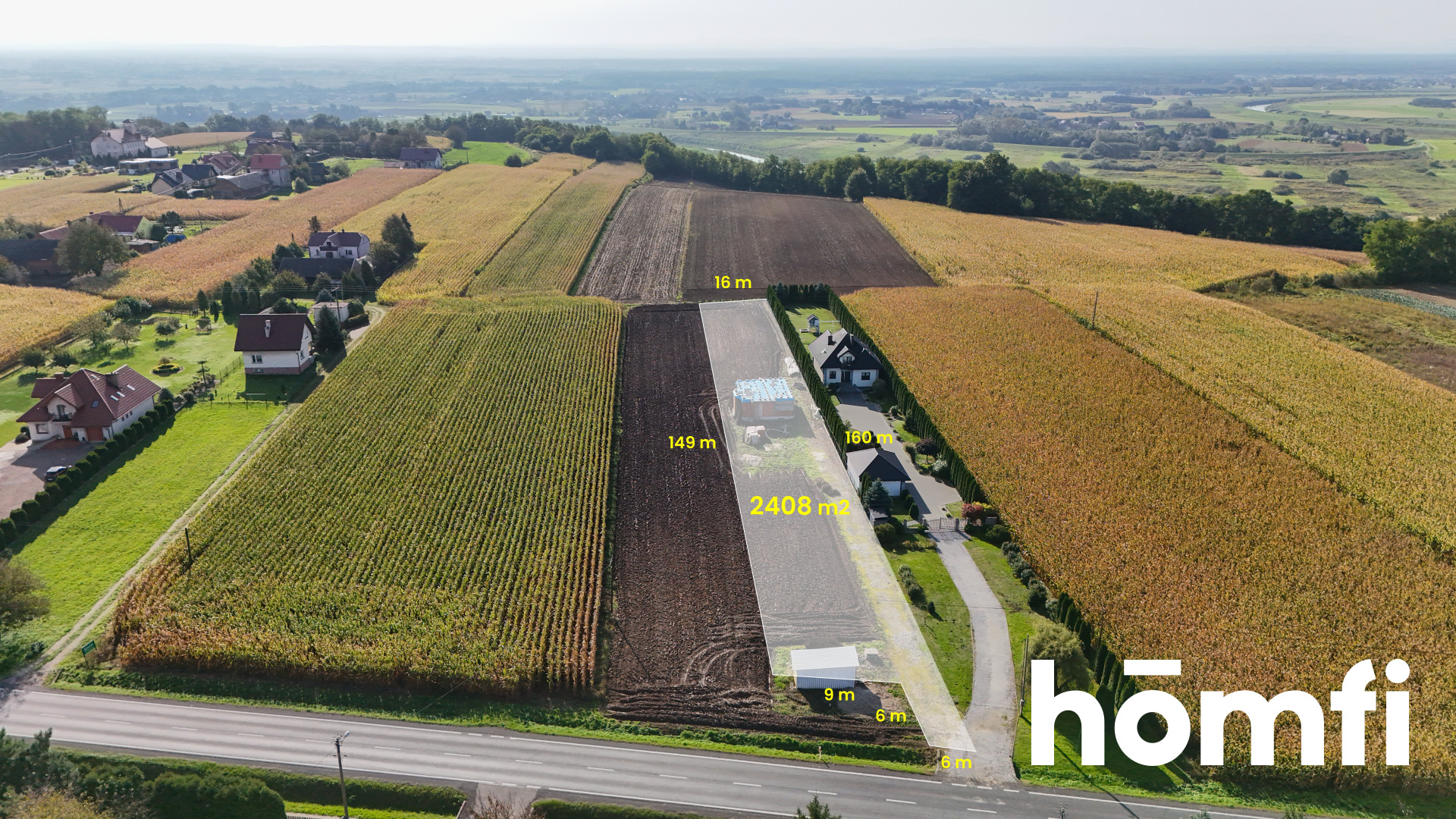 Działka 24 ar z rozpoczętą budową domu | Hebdów - Ділянка - Продаж - Proszowicki, Nowe Brzesko / Hebdów