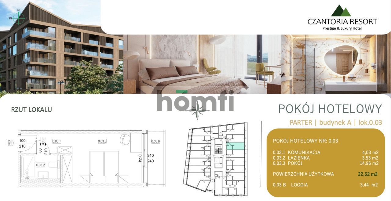 PUstroń | Czantoria | Pokój hotelowy premium wykończony pod klucz przy wyciągu narciarskim Czantoria - Mieszkanie - Sprzedaż - Cieszyński, Ustroń